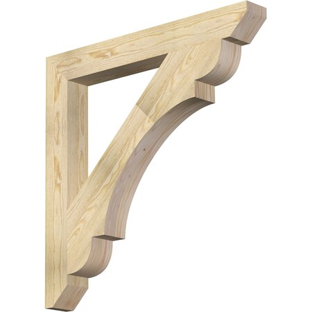 Ekena Millwork Olympic Slat Rough Sawn Bracket, Douglas Fir, 4"W x 34"D x 34"H BKT04X34X34OLY06RDF